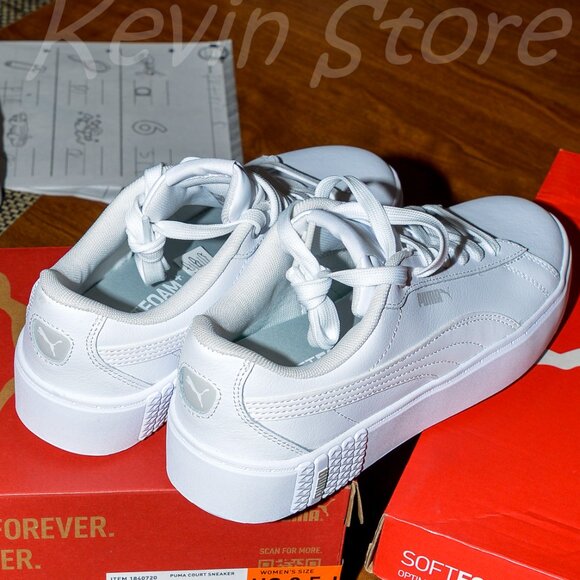 2 pairs white Puma women sneakers . Price is for 2 . - Picture 8 of 12